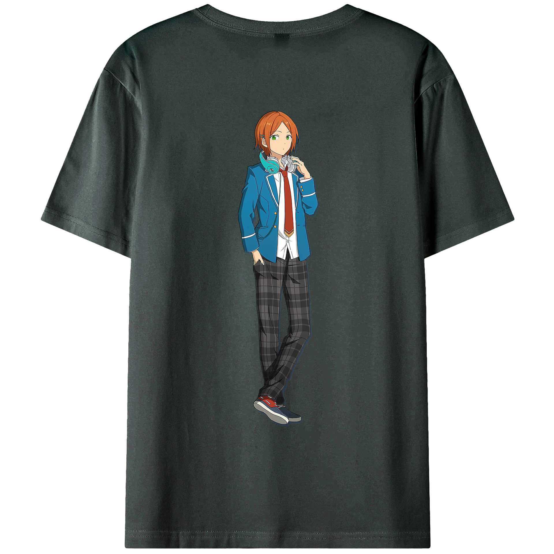 （画像用） あんさんぶるスターズ! Ensemble Stars 綿100％ メンズ半袖Tシャツ（バックプリント） 通気性